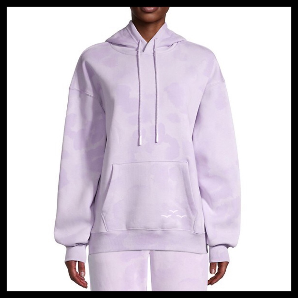 LAZYPANTS The Cooper Hoodie Sweatshirt In Lavender Sponge - Picture 4 of 10